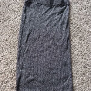 Gray Knit Women's Skirt